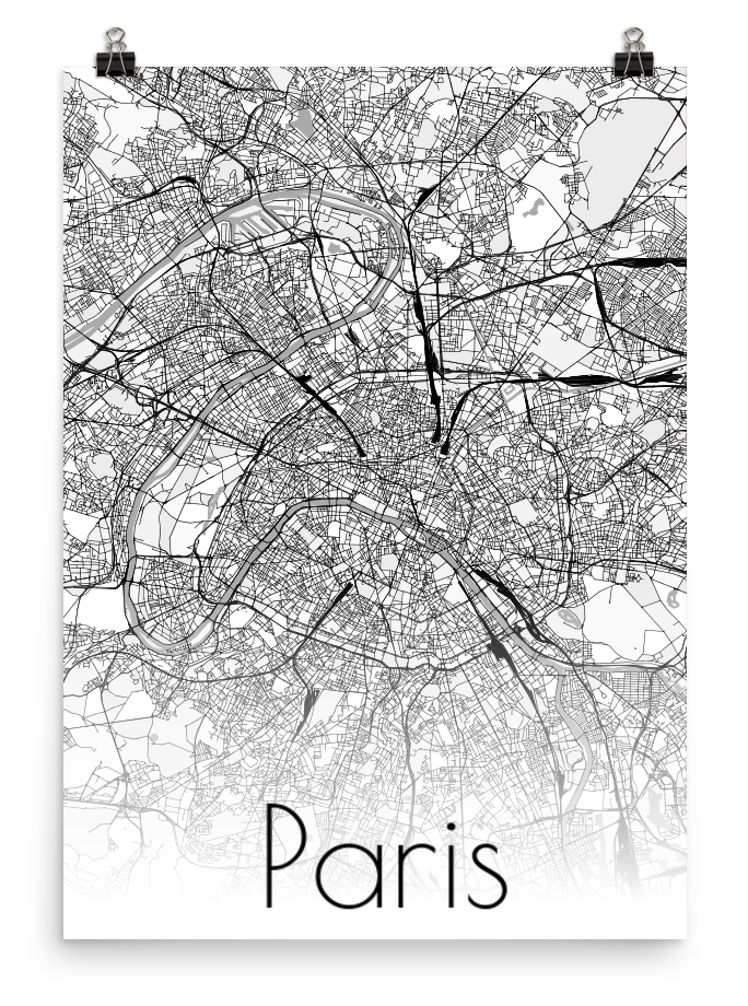 Paris Poster B&W